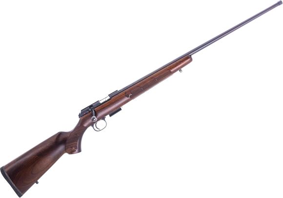 Picture of Used CZ457 American Bolt-Action Rifle, 17 HMR, 24.8" Barrel, Blued, Wood Stock, 1 Magazine, Excellent Condition