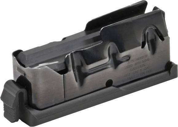 Picture of Savage 55254 Centerfire Box Magazine, 300 Win Mag/.375 Ruger, 3 rnd, Matte Blue, Steel