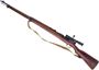 Picture of Used Arisaka Type 97 Bolt-Action Sniper Rifle, 6.5x50 Japanese, 31.4" Barrel, Full Military Wood Stock, 2.5X Riflescope, Nagoya Arsenal Mfg, Canvas Sling, Chrysanthemum Intact, Numbers Matching Except Scope, Crack In Wrist Of Stock, Good Condition