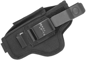 Picture of Uncle Mike's Holsters, Sidekick Holsters - Sidekick Ambidextrous Hip Holster, Size 15, 3.5" to 4.5" Large Autos, Left & Right Hand, Black, Inside or Outside Waistband