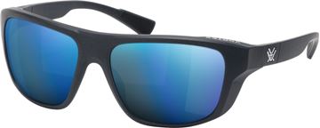 Picture of Vortex - Jackal Sunglasses, Black Frame, Smoke/Blue Mirror Lens.