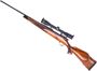 Picture of Used Weatherby Mark V Deluxe Bolt-Action Rifle, 300 Wby Mag, 24" Threaded Barrel, Blued, Wood Stock, Leupold VX-III 3.5-10x40 Riflescope, Good Condition