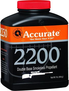 Picture of Accurate A22001 2200 Smokeless Propellant Rifle Powder, 1 lb