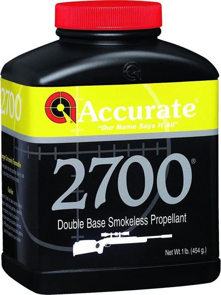 Picture of Accurate A27001 2700 Smokeless Propellant Rifle Powder, 1 lb