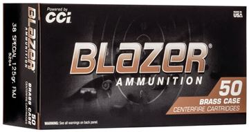 Picture of CCI Blazer Brass Handgun Ammo - 38 Special, 125Gr, FMJ FN, 50rds Box