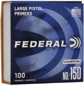 Picture of Federal 150 Large Pistol Primer 100 Ct