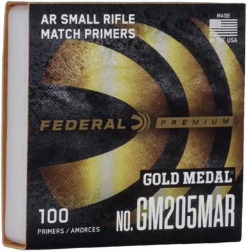 Picture of Federal GM205MAR Gold Metal Match CF Small Rifle Primer AR Rifle