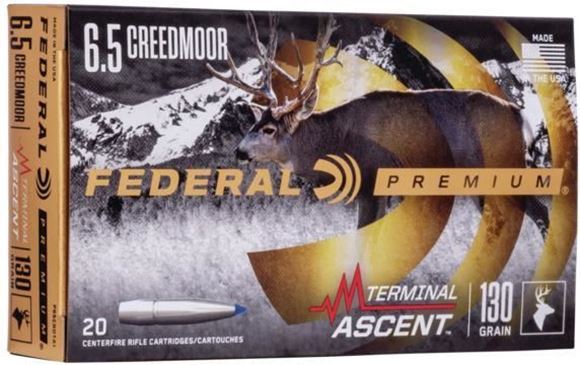 Picture of Federal P65PRCTA1 Terminal Ascent 6.5 PRC, 130 Grain, 20 Round Box