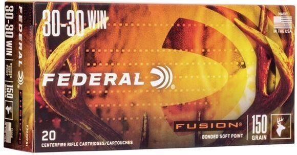 Picture of Federal Fusion Rifle Ammo - 30-30 Win, 150Gr, Fusion, 20rds Box