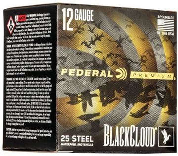 Picture of Federal PWBX134 2 Black Cloud Waterfowl Shotshell 12 GA 3-1/2" 1-1/2oz 2, 25 Rnd per Box