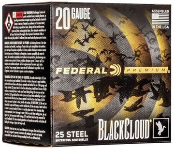 Picture of Federal PWBX209 2 Black Cloud Waterfowl Shotshell 20 GA 3" 1oz 2 25 Rnd per Box