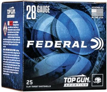 Picture of Federal TGS2821 7.5 Top Gun Shotshell, 28 Gauge, 2-3/4, 3/4oz 1,330 Feet Per Second #7.5, 25 Rounds Per Box