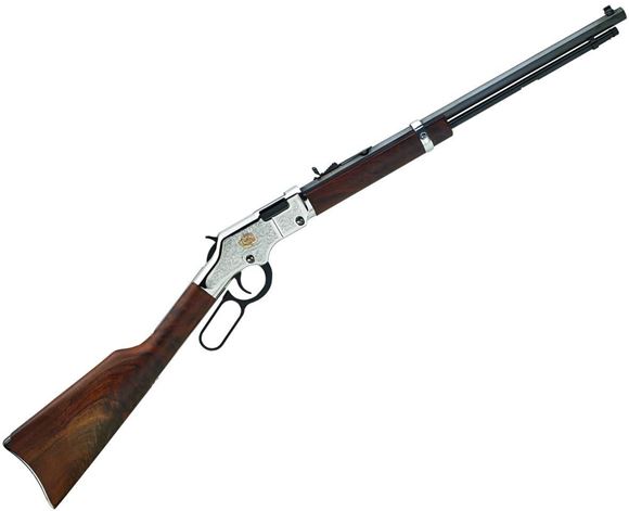 Picture of Henry H004AB American Beauty Lever Rifle 22 LR, Ambi, 20 in, Blued Wood Stk, 16+1 Rnd, Std Trgr