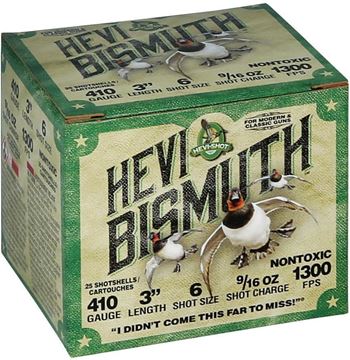 Picture of HEVI-Shot HS19006 Shotshell Hevi Bismuth 410 GA 3 " 6 Shot .5625 OZ- 25/Box