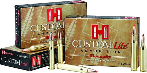 Picture of Hornady Custom Lite Rifle Ammo - 308 Win, 125Gr, SST Custom Lite, Reduced Recoil, 20rds Box