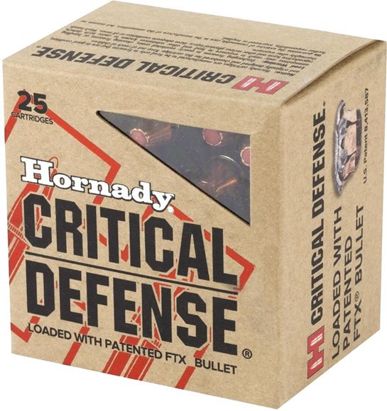 Picture of Hornady 90700 Critical Defense Pistol Ammo 44 SPL, FTX, 165 Gr 900 fps, 20 Rnd, Boxed