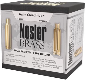 Picture of Nosler 10229 Custom Brass, 6mm Creedmoor (50 ct)