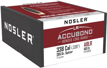 Picture of Nosler 58454 Accubond Long Range Rifle Bullets 338 Cal 265gr SP (100 ct)