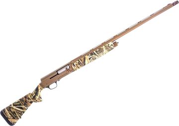 Picture of Used Browning A5 Wicked Wing Semi-Auto Shotgun, 12Ga, 3-1/2" Chamber, 28" Barrel, Bronze Cerakote, Mossy Oak Camo Synthetic Stock, Vented Rib, Mid Bead, Invector DS Choke Set (F, IM, M) Original Case, Excellent Condition