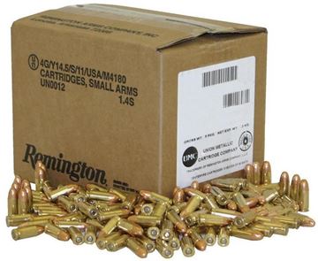 Picture of Remington 23645 UMC P&R Bulk Case 9MM 115Gr 1000Rnd