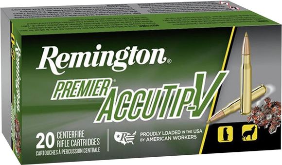 Picture of Remington 29218 Rifle Ammo PRA204A 204 Ruger 32GR Accutip-V Box of 20