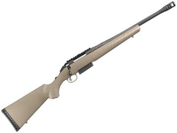 Picture of Ruger 16950 American Ranch Bolt Action Rifle, 450 Bushmaster 16.12" BBL., Flat Dark Earth Synthetic Stock, 3-Round