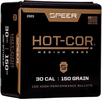 Picture of Speer Hunting Rifle Bullets - 30 Cal / 7.62mm (.308"), 150Gr, Hot-Cor, Spitzer SP, 100ct Box