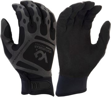 Picture of Venture Gear Tactical VGTG10BL Compression Fit Training Glove Large