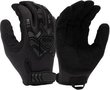 Picture of Venture Gear Tactical VGTG40BM Heavy Duty Impact Operator Glove Black, Medium