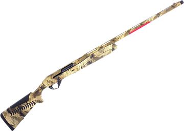 Picture of Used Benelli Super Black Eagle III Semi-Auto Shotgun - 12Ga, 3.5", 28", Vented Rib, Gore Optifade Marsh Camo, Synthetic Stock w/ComforTech 3, 3rds, Red-Bar Front & Metal Mid-Bead Rear Sights, 5 Crio Chokes (C,IC,M, IM, F), Original Case, Very Good Conditi