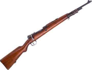 Picture of Used FN Mauser M/1950 Bolt-Action Rifle, 30-06 Sprg, 18" Barrel, Full Military Wood Stock, Columbian Contract, Crack Through Top Handguard, Fair Condition